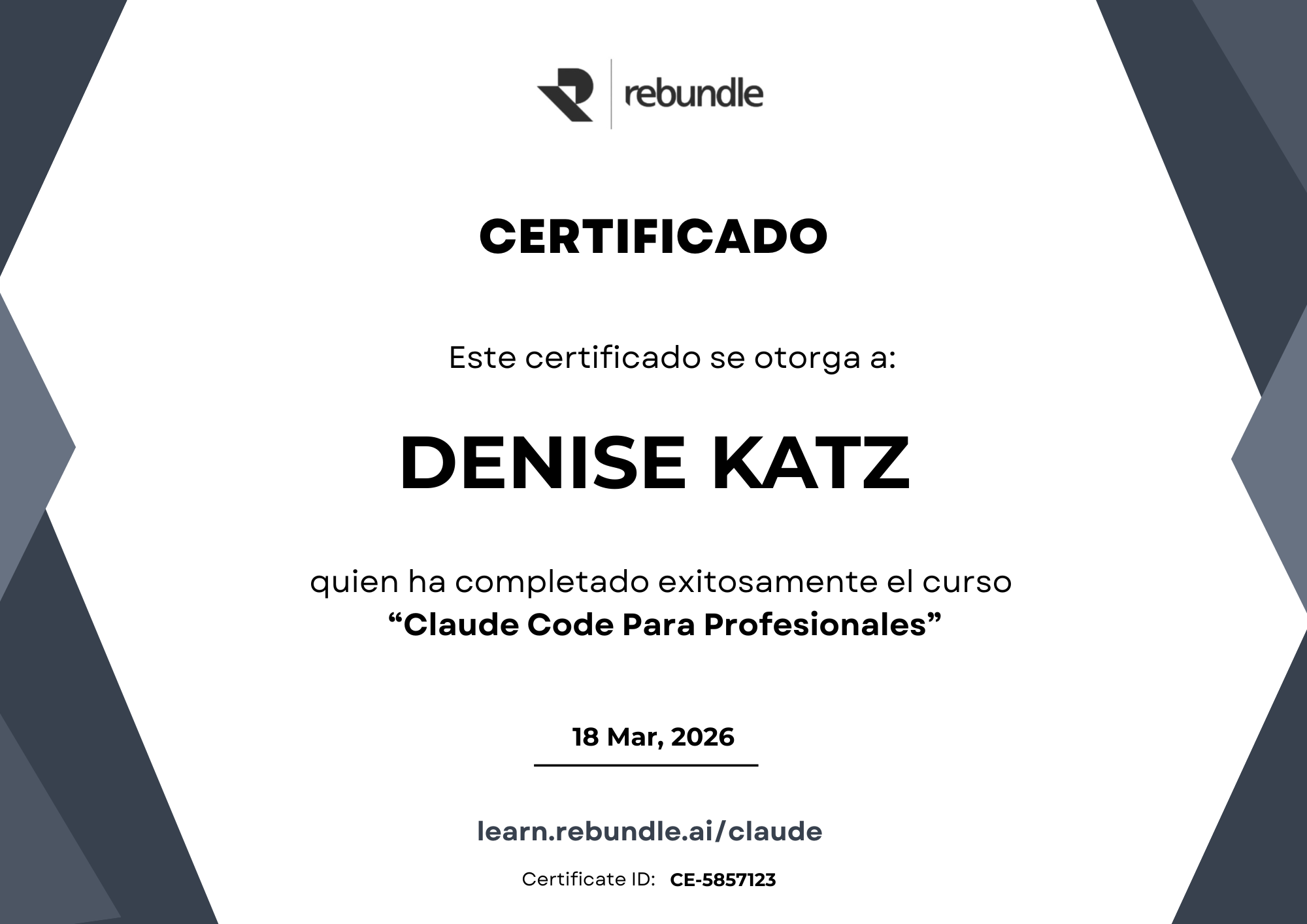Rebundle Logo Denise Katz - COO at Captiva Containers | LinkedIn