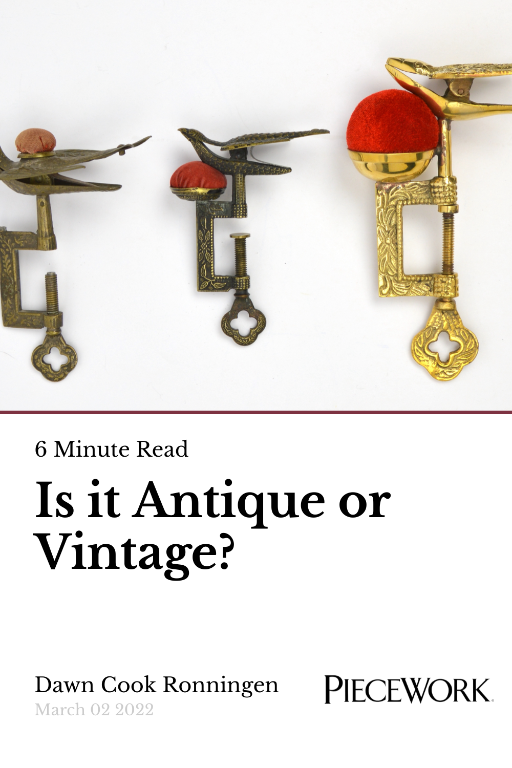 アンティークとヴィンテージ....). Is it Antique or Vintage? | PieceWork