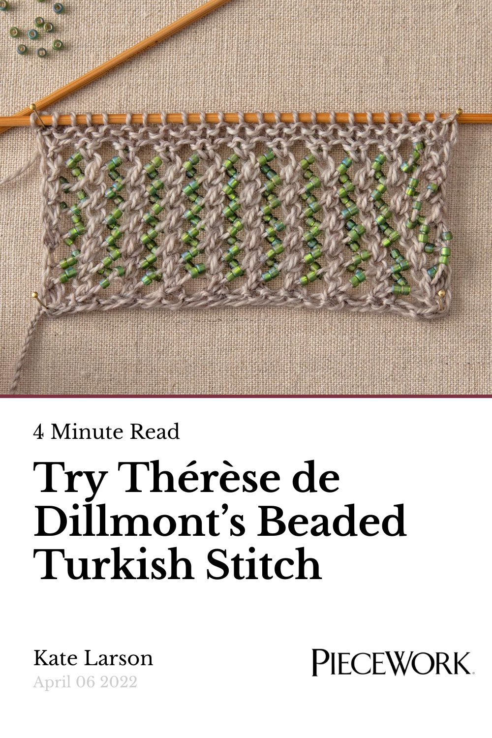 Sample cover page of #H47 My Beading Heart Scarf pattern, image size:1000x1500