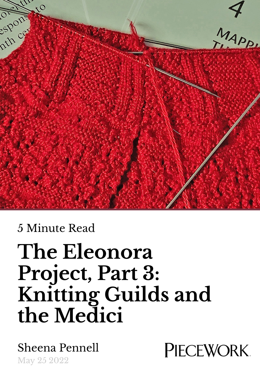 The Eleonora Project, Part 3 Knitting Guilds and the Medici PieceWork