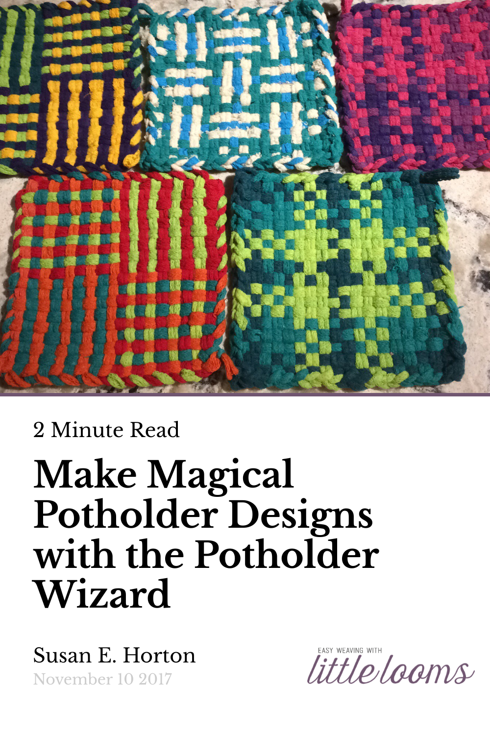 Make Magical Potholder Designs with the Potholder Wizard | Little Looms