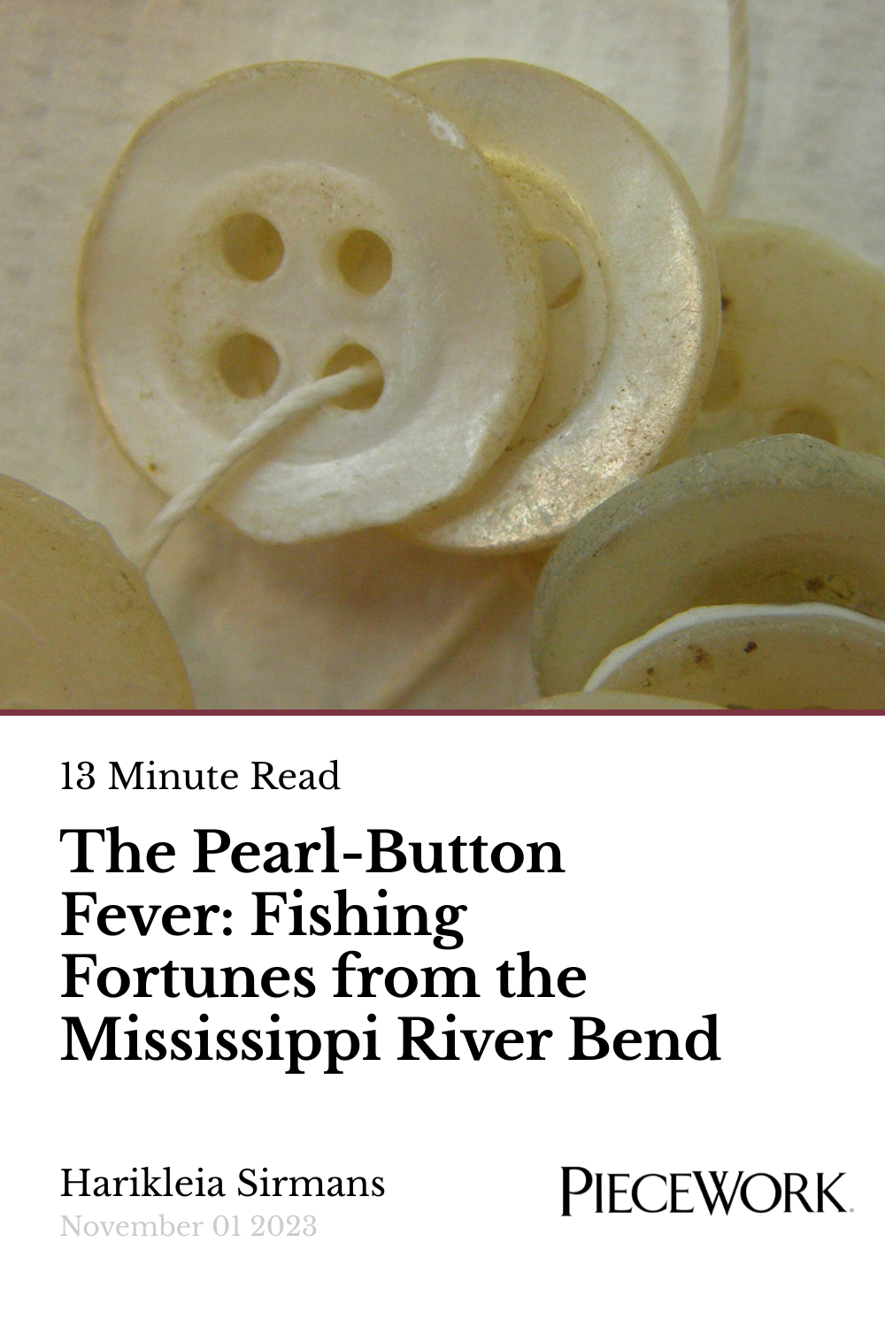 The PearlButton Fever Fishing Fortunes from the Mississippi River