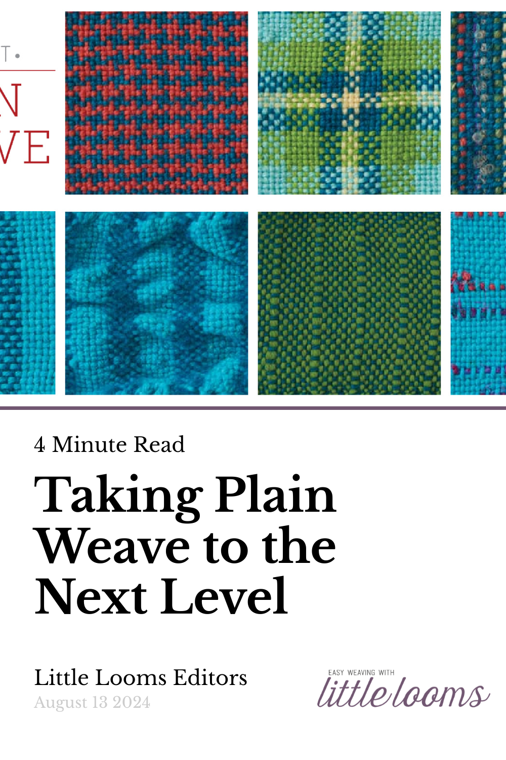 Taking Plain Weave to the Next Level | Little Looms