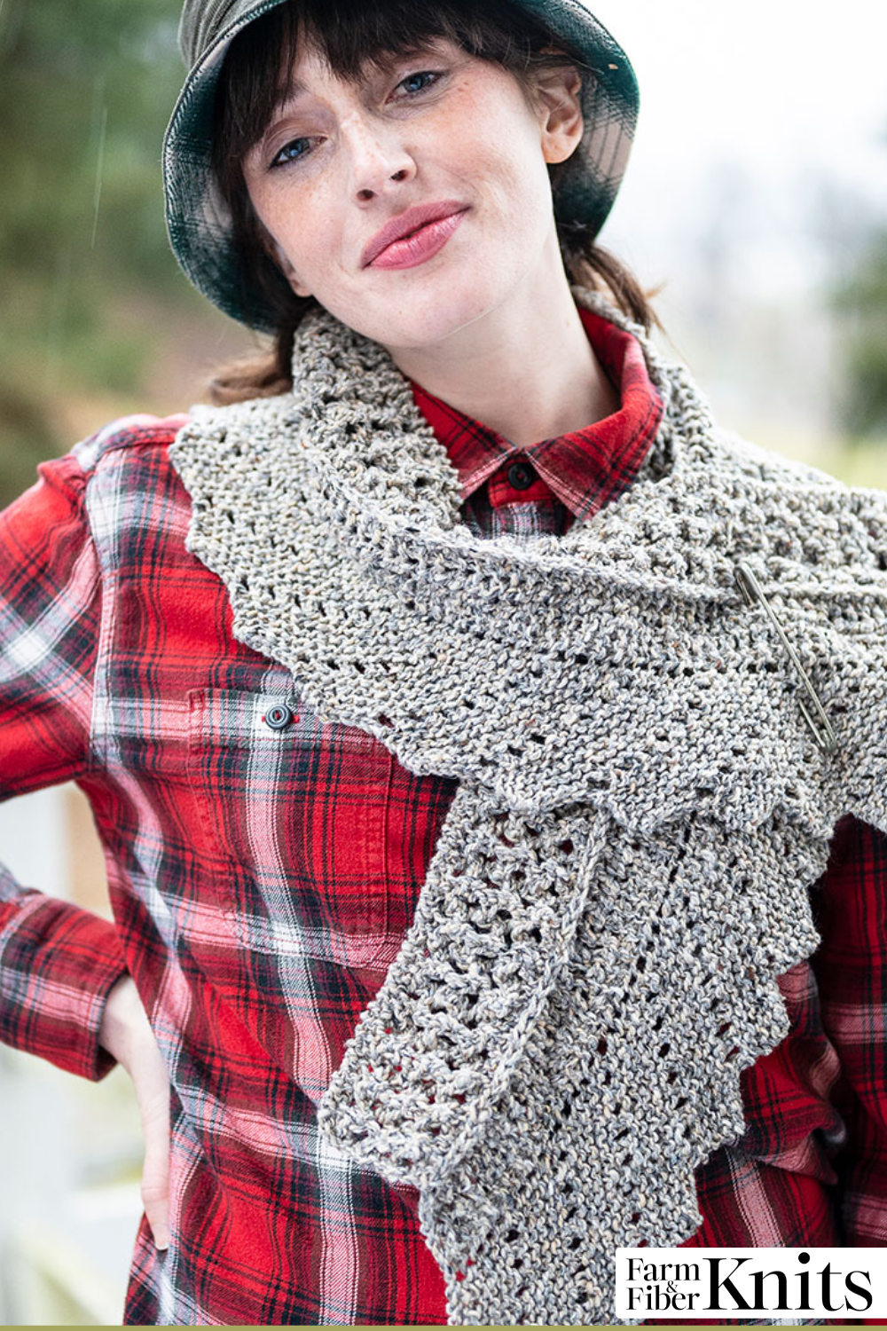 Knitting the Simple but Clever Grand Picot Chunky Scarf | Farm