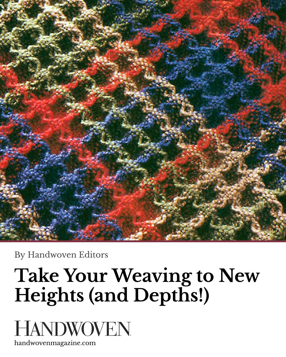 Weaving Direct Take Your Weaving to New Heights (and Depths!) | Handwoven