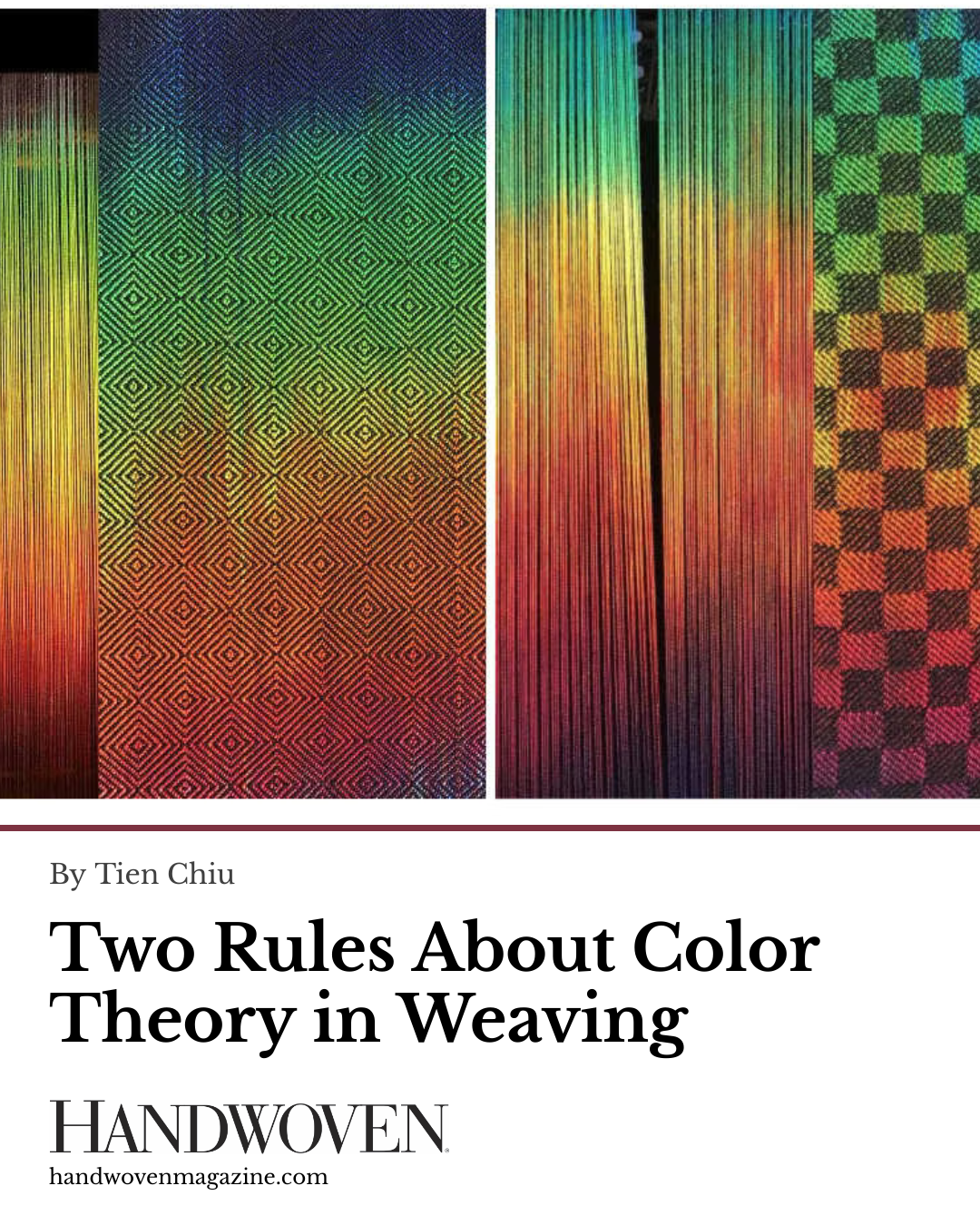 Two Rules About Color Theory in Weaving | Handwoven