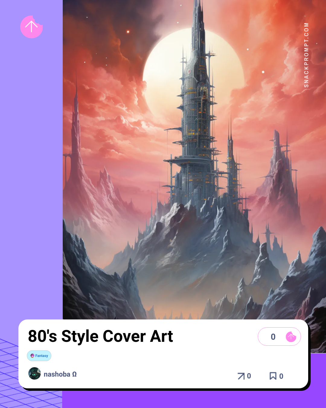 80's Style Cover Art | Snack Prompt