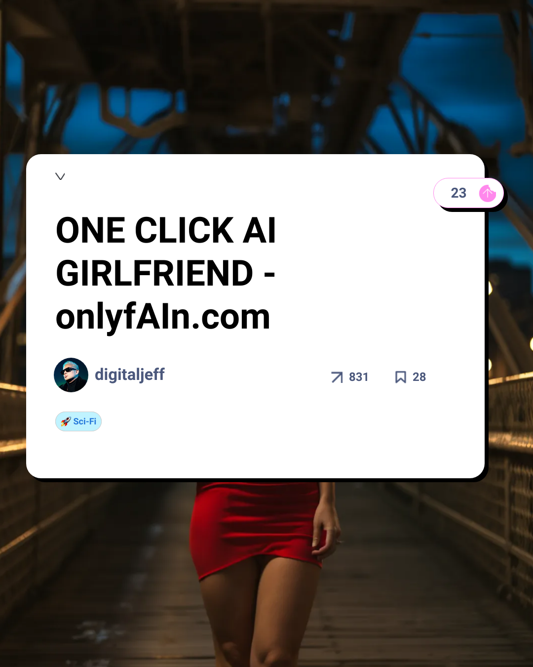 ONE CLICK AI GIRLFRIEND - onlyfAIn.com | Snack Prompt