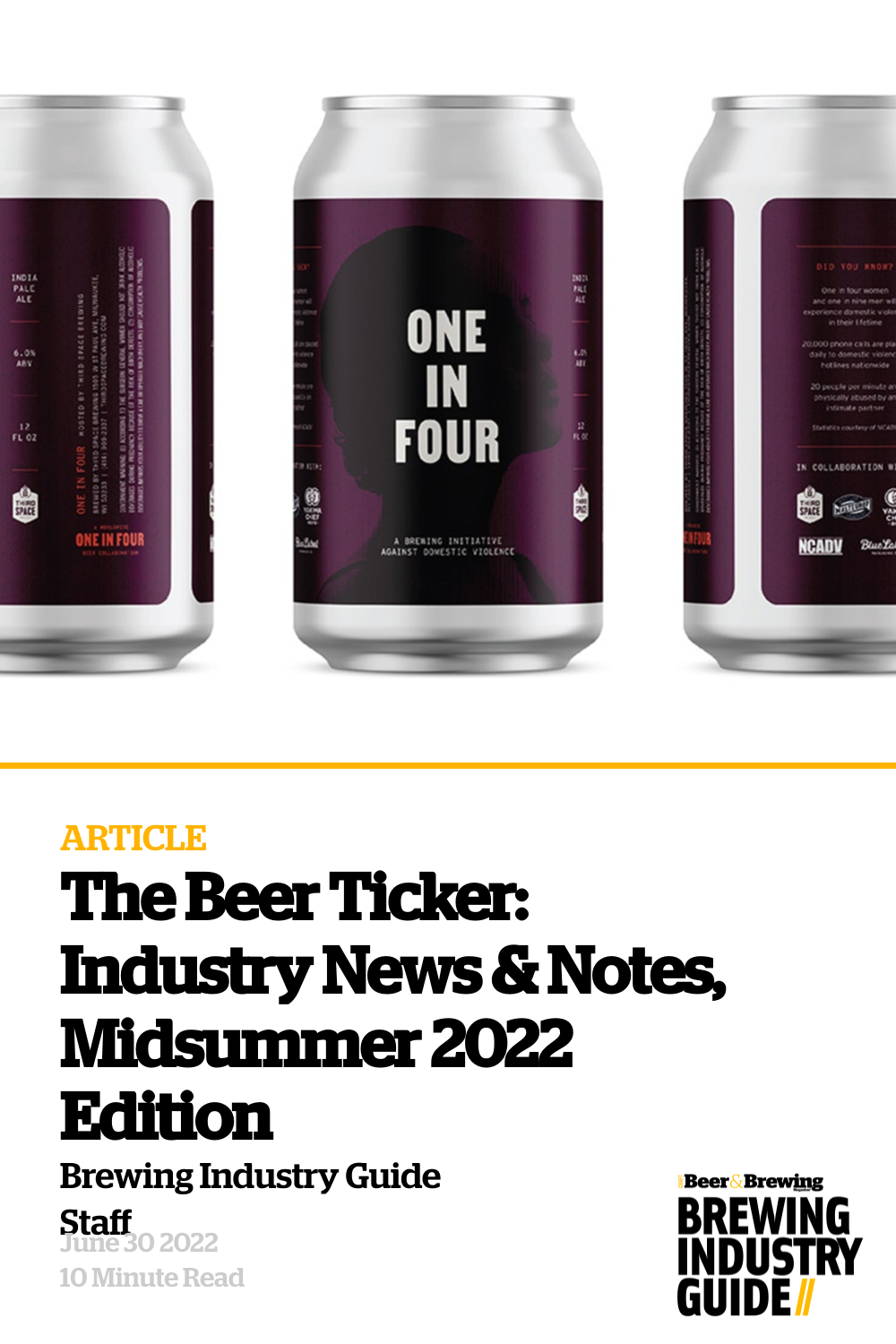 The Beer Ticker: Industry News & Notes, Midsummer 2022 Edition