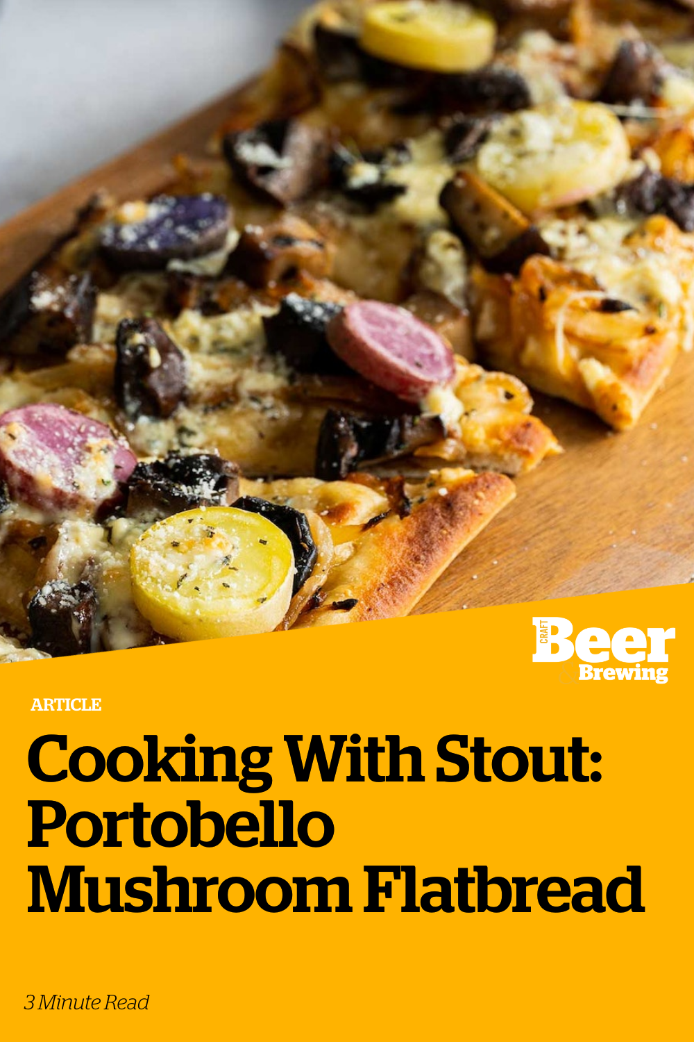 Cooking With Stout Portobello Mushroom Flatbread Craft Beer & Brewing