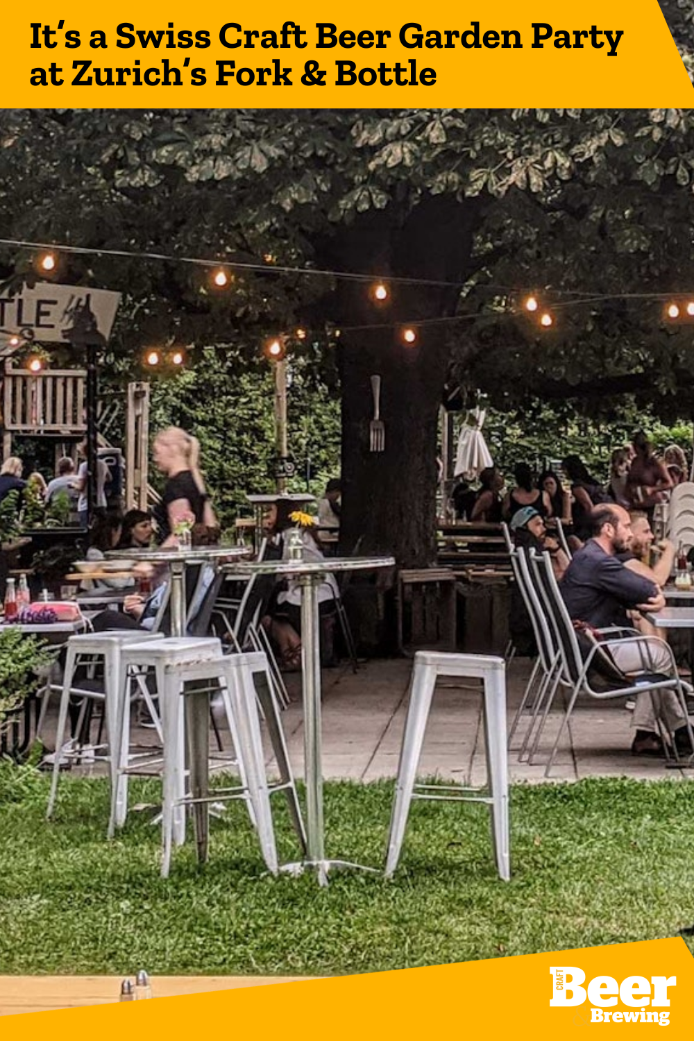 It’s a Swiss Craft Beer Garden Party at Zurich’s Fork & Bottle Craft