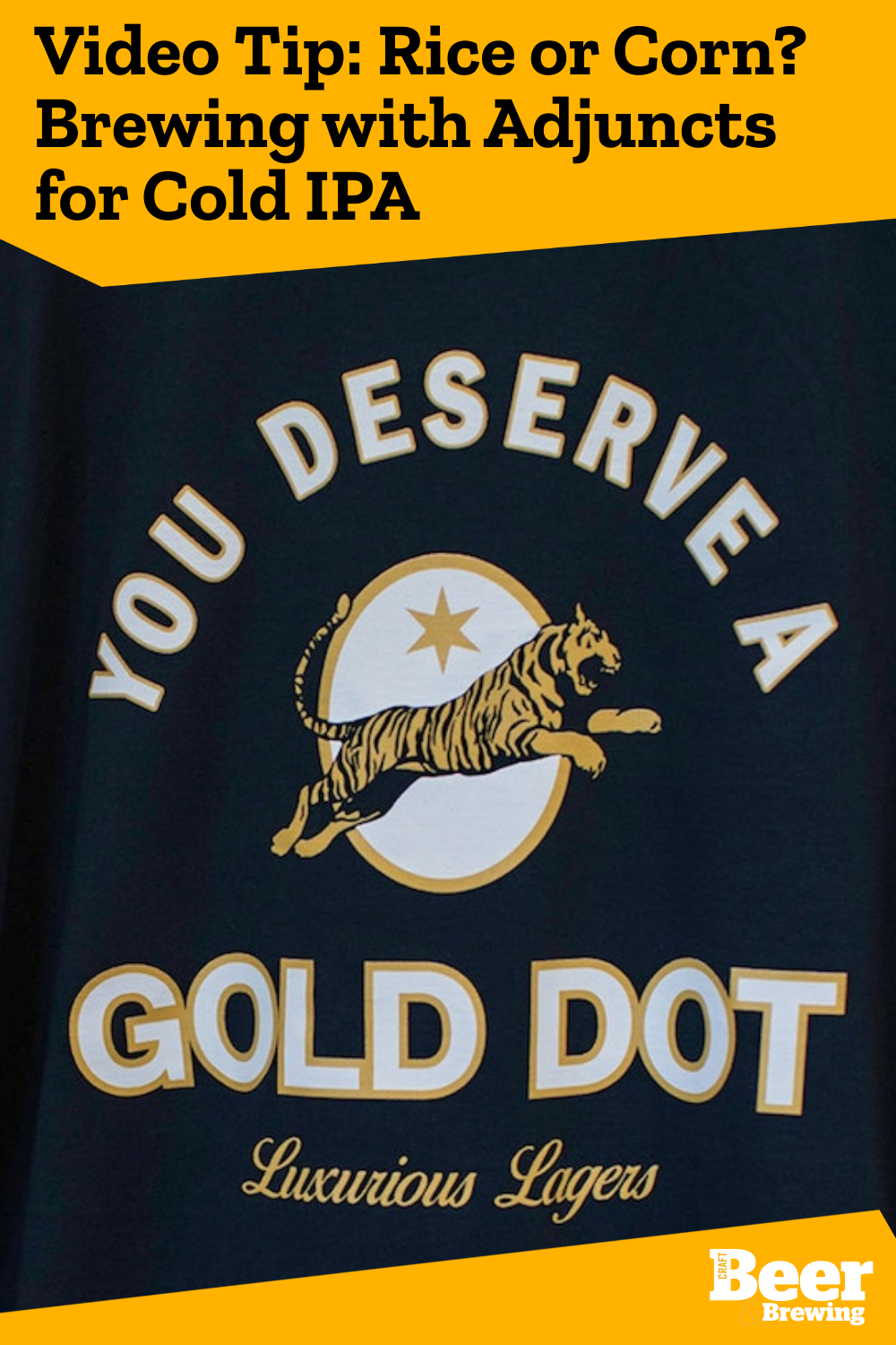 Video Tip Rice or Corn? Brewing with Adjuncts for Cold IPA Craft