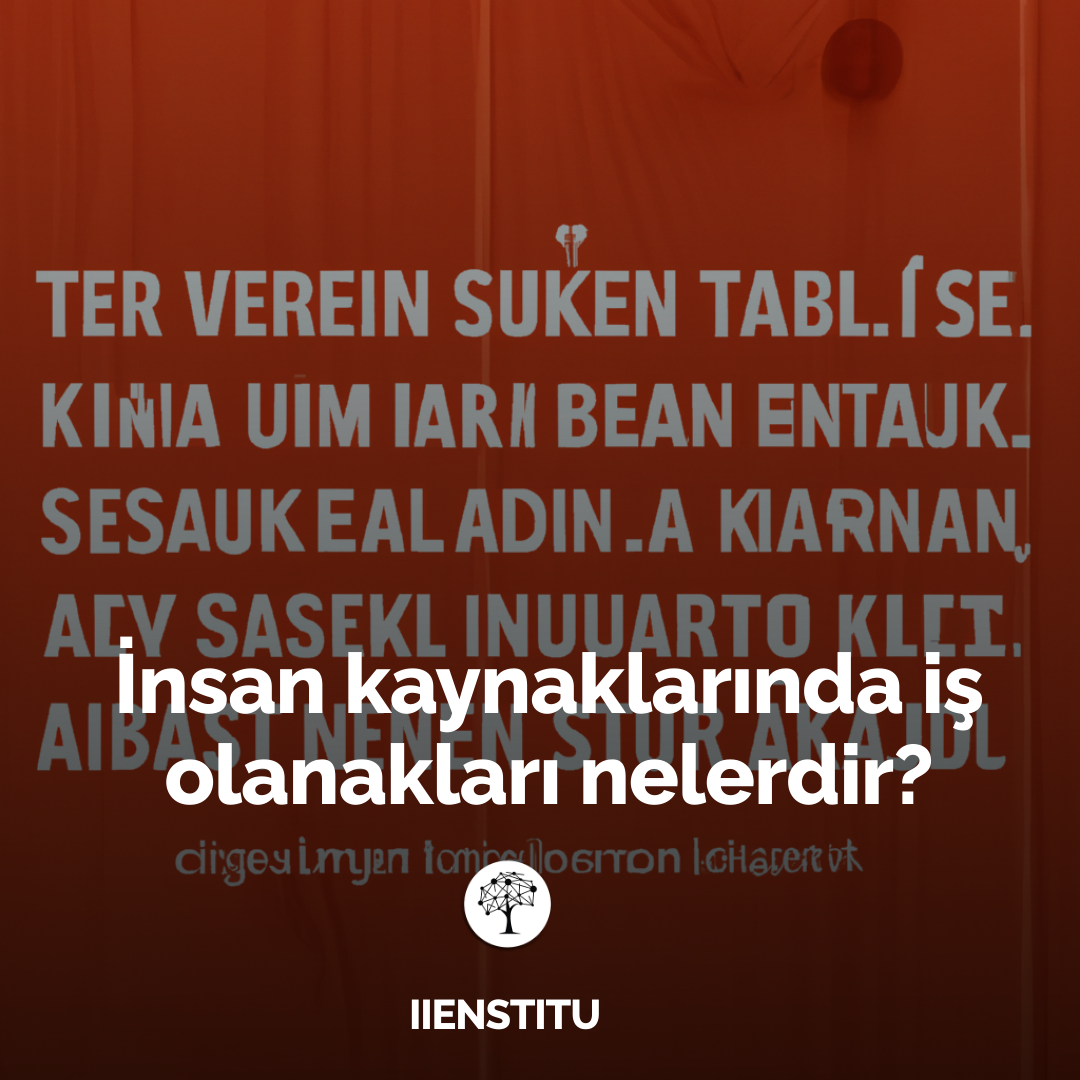 İnsan Kaynaklarında Iş Olanakları Nelerdir?