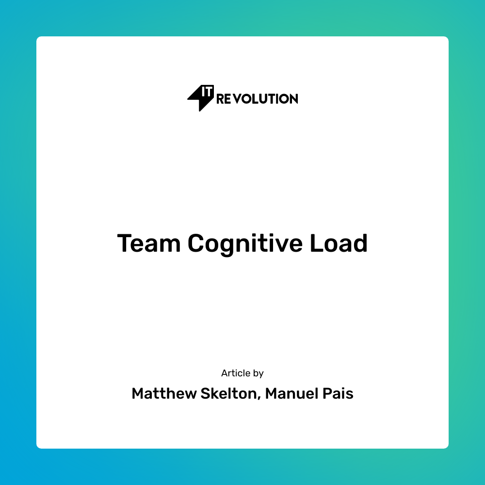 Team Cognitive Load