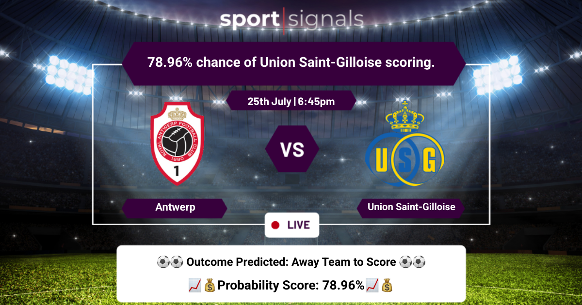 Antwerp vs Union Saint-Gilloise
Antwerp vs Union Saint-Gilloise, Union Saint-Gilloise expected to score