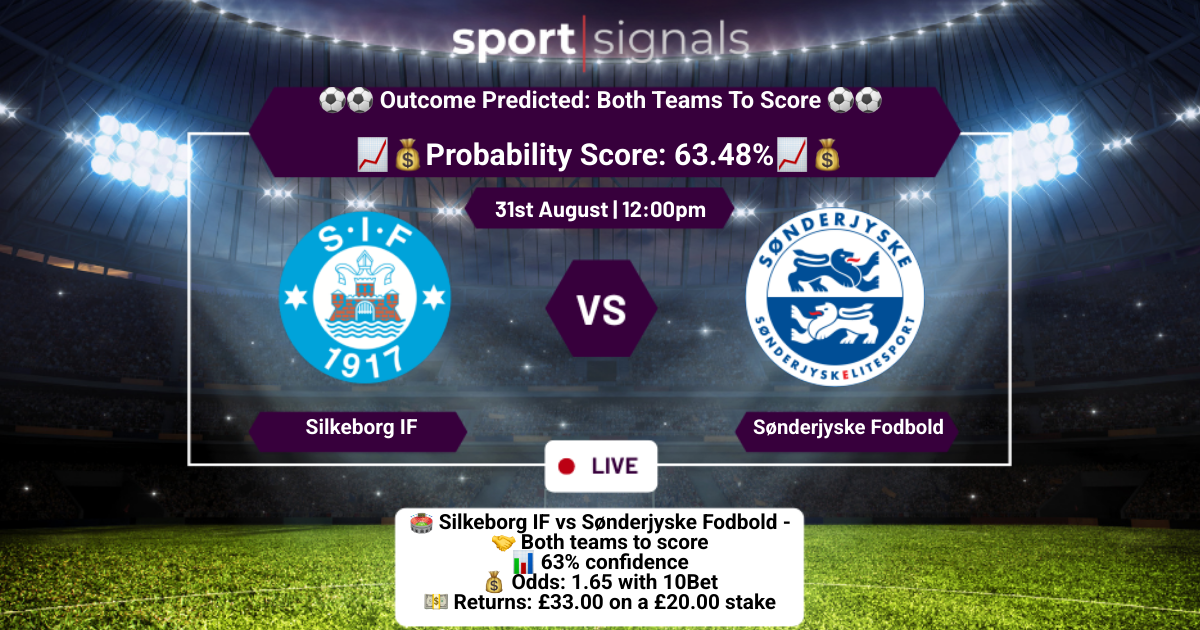 Silkeborg IF vs Sønderjyske Fodbold
Both Teams To Score