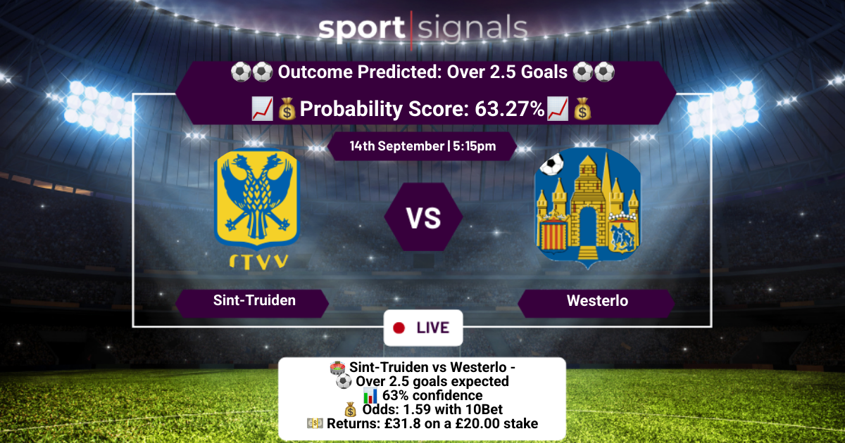 Sint-Truiden vs Westerlo
Over 2.5 Goals