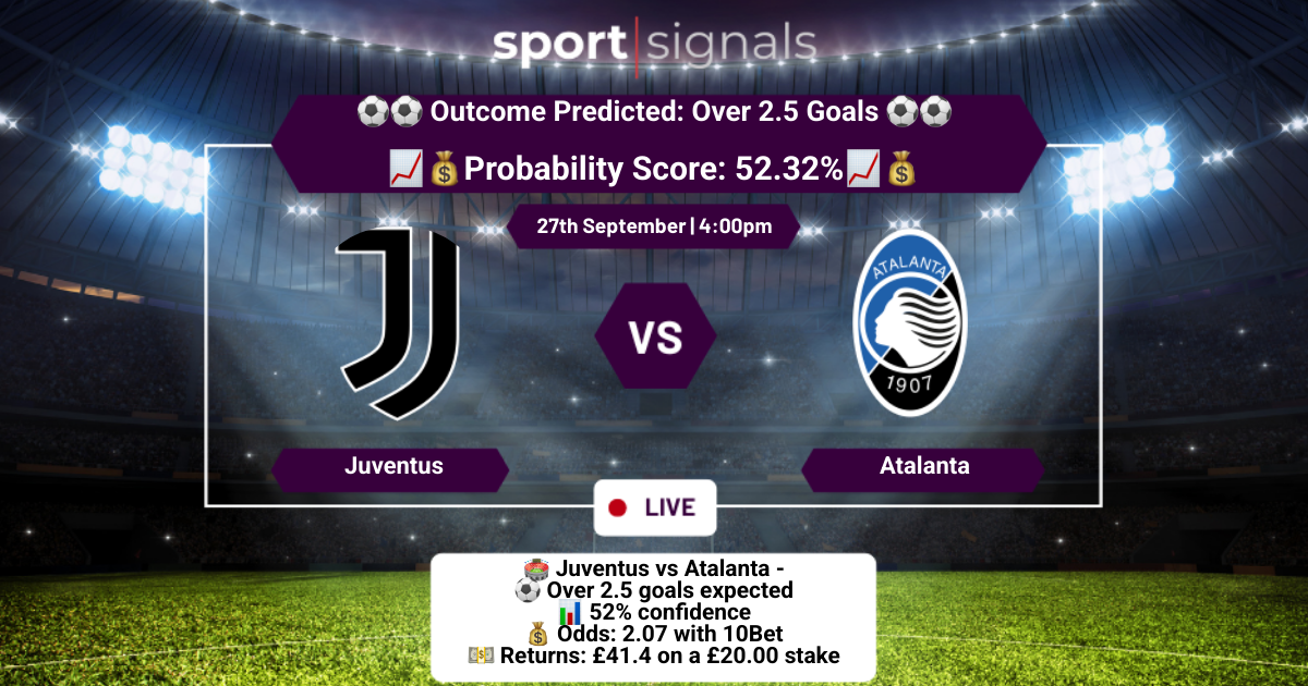 Juventus vs Atalanta
Over 2.5 Goals