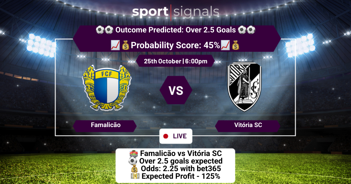 Famalicão vs Vitória SC
Over 2.5 Goals