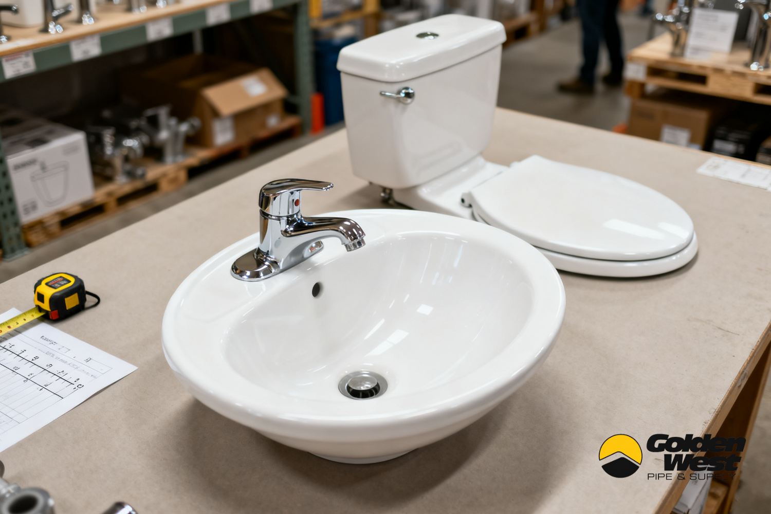 Plumbing Fixture Categories Available at Golden West Pipe & Supply