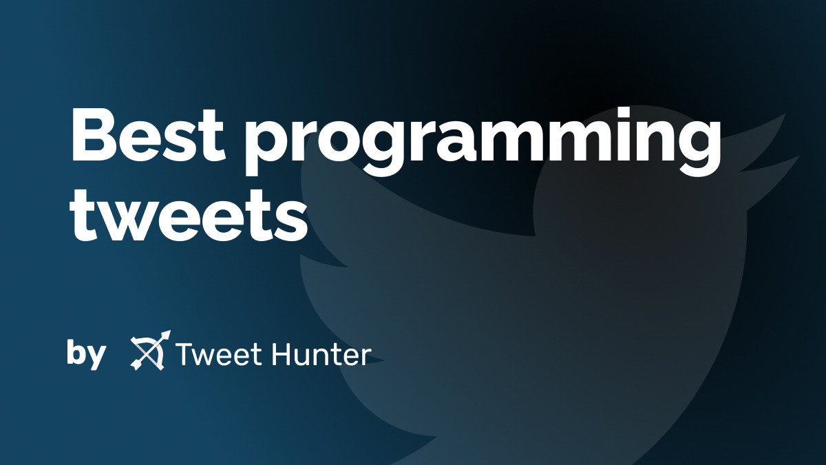 Best programming tweets