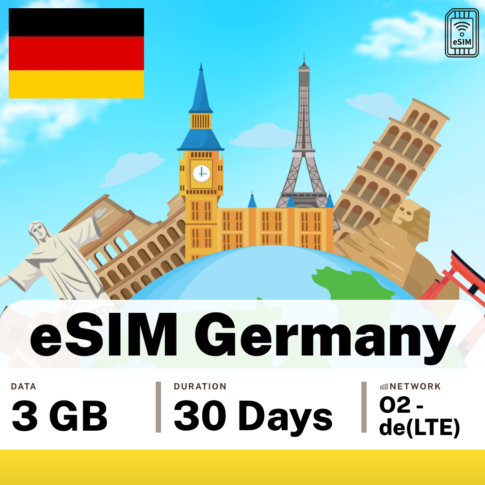eSIM Germany - 3 GB - 30 Days | from $14.00