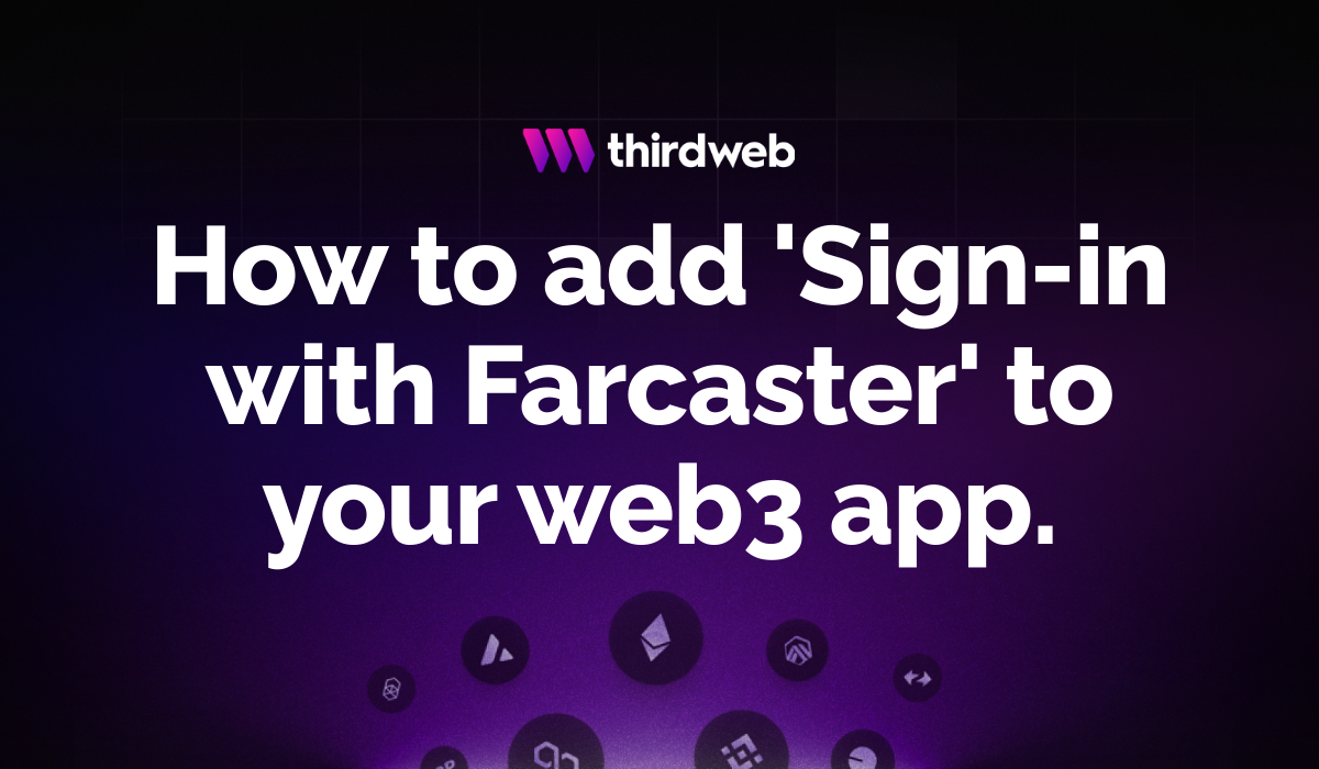 How to add 'Sign-in with Farcaster' to your web3 app 'Connect Wallet' Button.