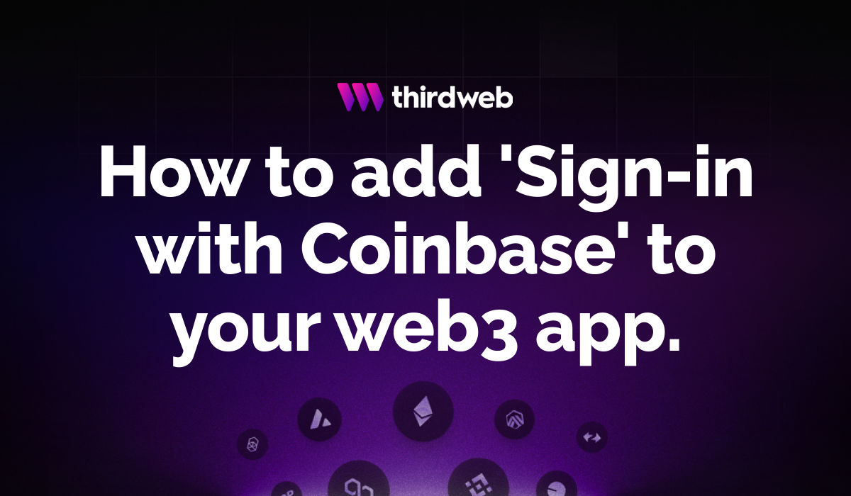 How to add 'Sign-in with Coinbase' to your web3 app 'Connect Wallet' Button.