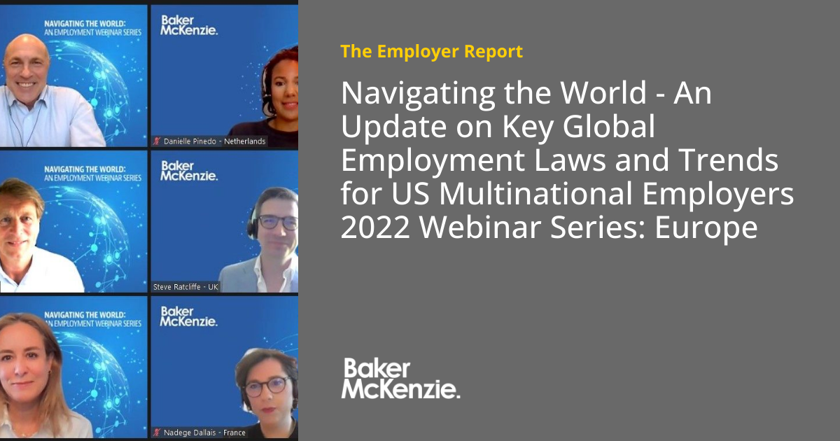 Navigating the World - An Update on Key Global Employment Laws and ...