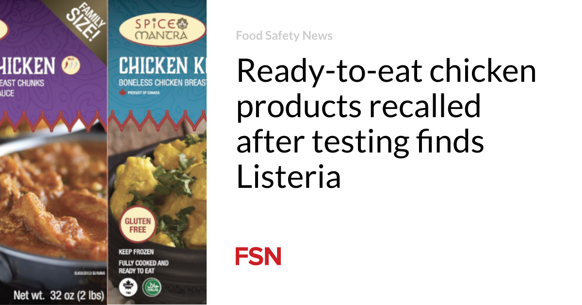 Ready-to-eat stuffed chicken product subject of public health alert