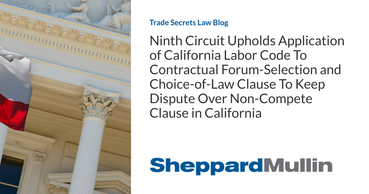 Ninth Circuit Upholds Application of California Labor Code To