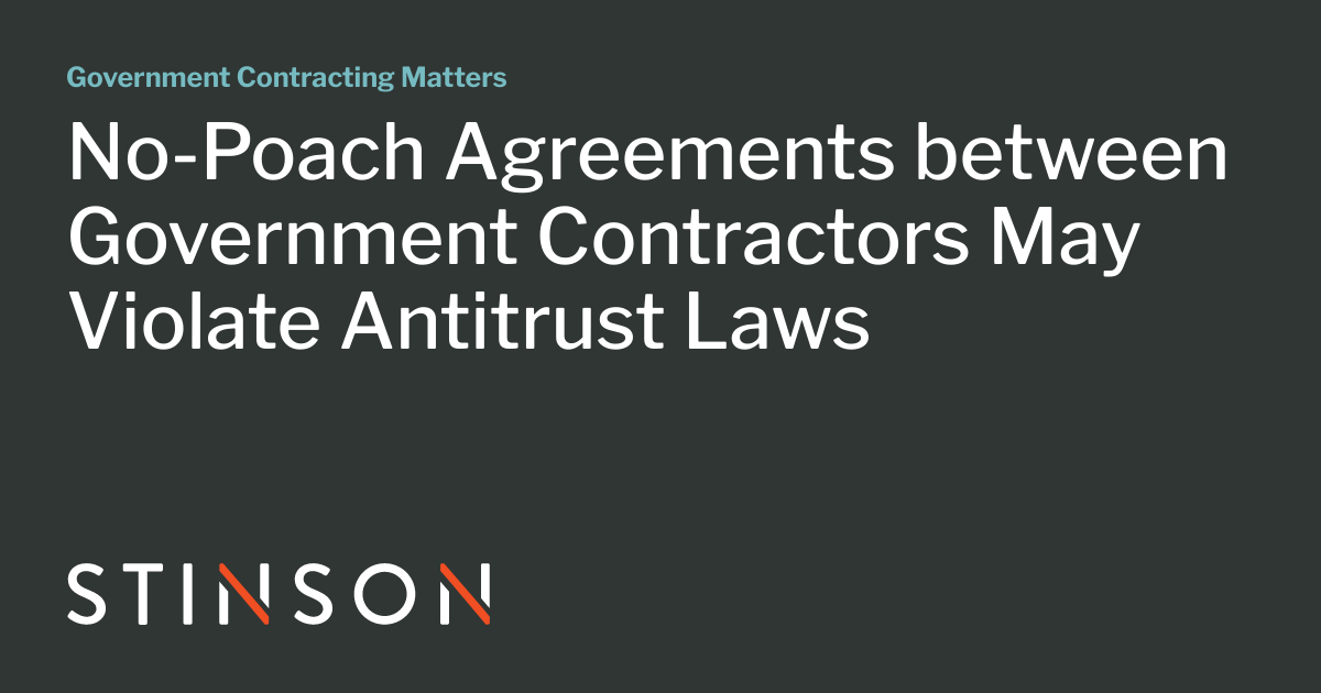 Antitrust Violation | Government Contractors May Violate Antitrust Laws