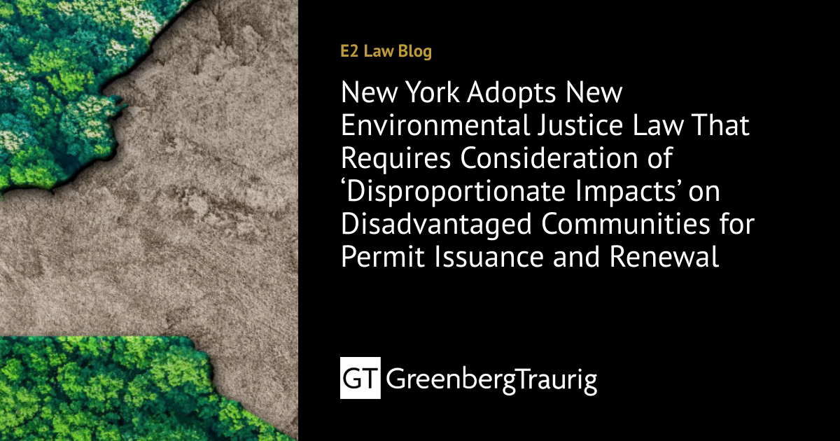 New York Adopts New Environmental Justice Law That Requires