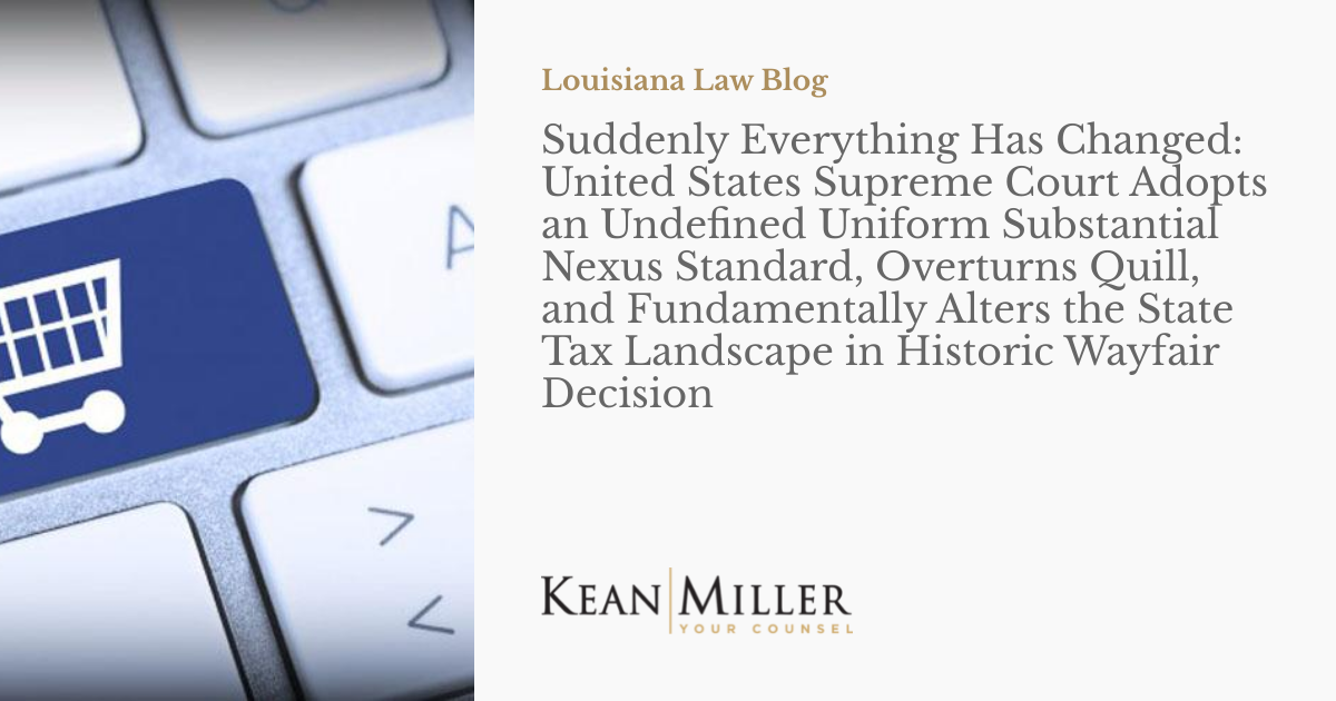 Suddenly Everything Has Changed United States Supreme Court Adopts an Undefined Uniform