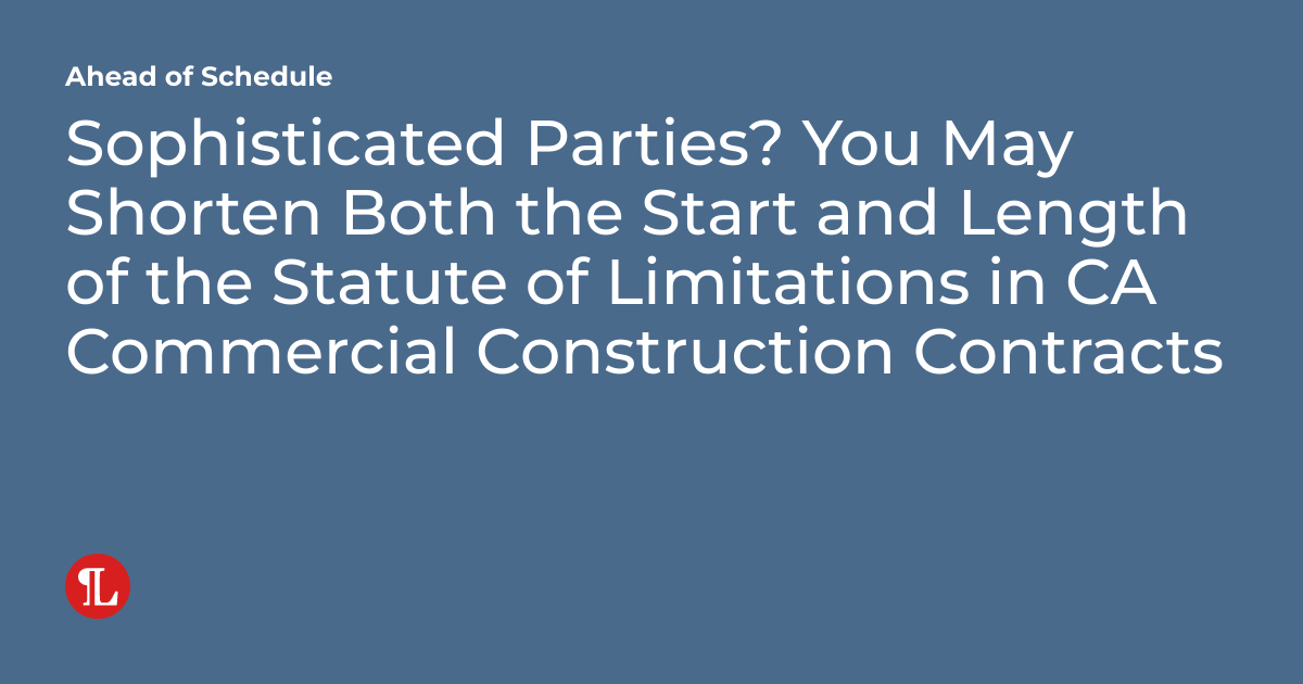 Sophisticated Parties? You May Shorten Both the Start and Length of the