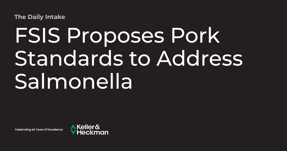 FSIS Proposes Pork Standards to Address Salmonella | The Daily Intake