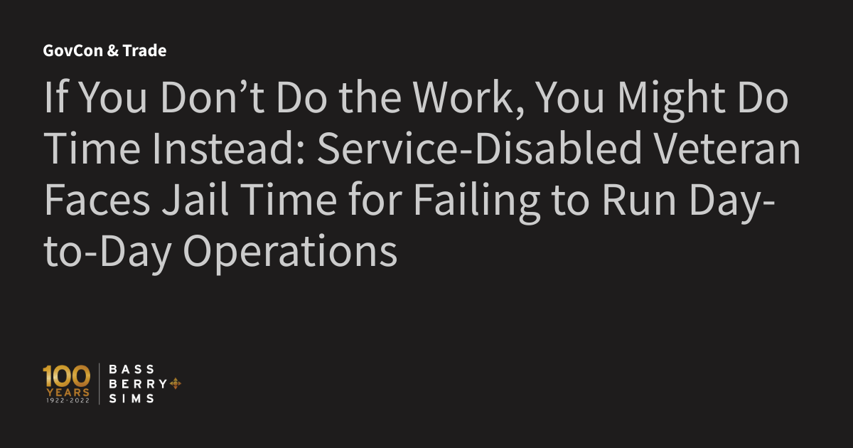 Service-Disabled Veteran-Owned Small Business Requirements Overview