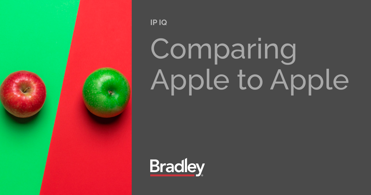 Comparing Apple to Apple IP IQ