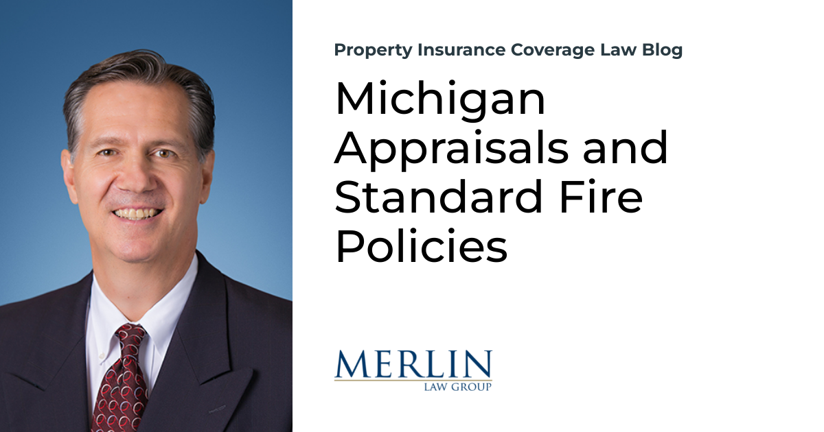 Michigan Value determinations and Commonplace Hearth Insurance policies | Property Insurance coverage Protection Regulation Weblog