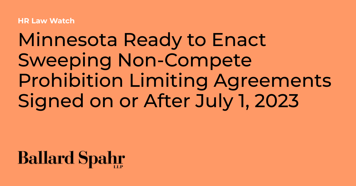 Minnesota Ready to Enact Sweeping Prohibition Limiting