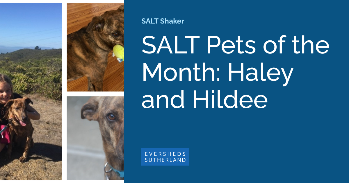 SALT Pets of the Month Haley and Hildee SALT Shaker