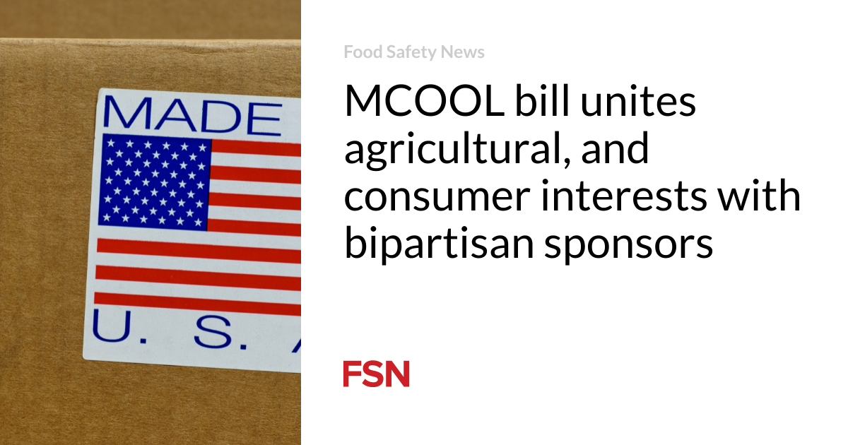 MCOOL bill unites agricultural, and consumer interests with bipartisan sponsors