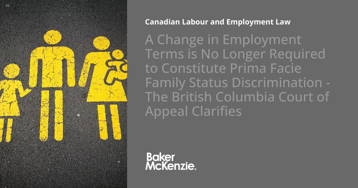 A Change in Employment Terms is No Longer Required to Constitute Prima