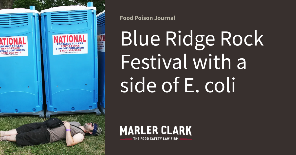 Blue Ridge Rock Festival with a side of E. coli Food Poison Journal