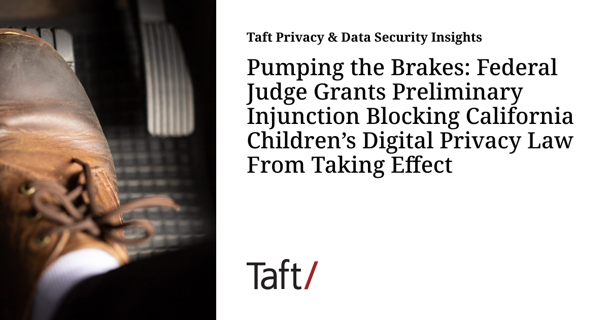 Pumping the Brakes Federal Judge Grants Preliminary Injunction