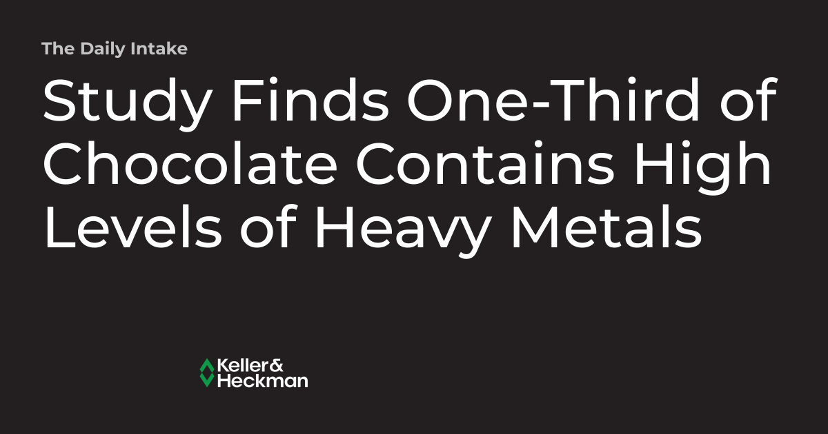 Study Finds of Chocolate Contains High Levels of Heavy Metals
