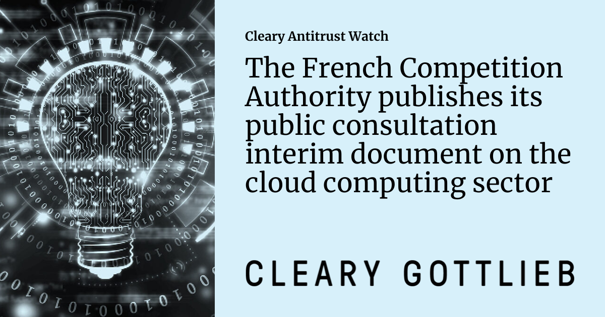 The French Competition Authority publishes its public consultation