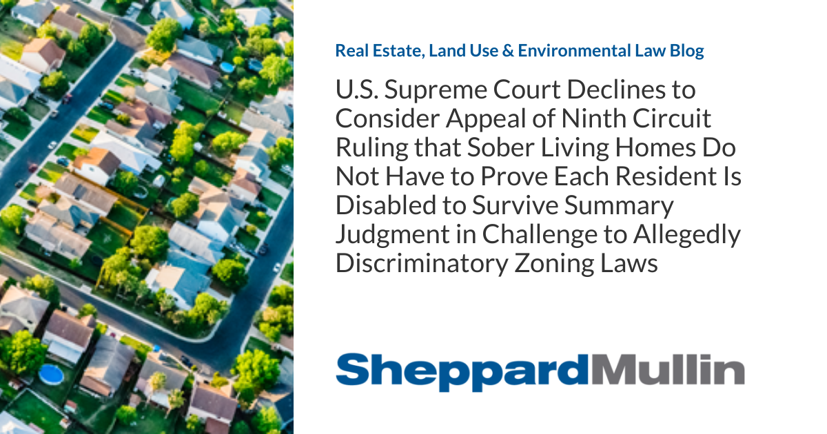 U S Supreme Court Declines to Consider Appeal of Ninth Circuit Ruling U S Supreme Court Declines to Consider Appeal of Ninth Circuit Ruling
