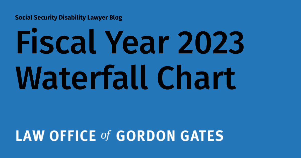 Fiscal Year 2023 Waterfall Chart Social Security Disability Lawyer Blog