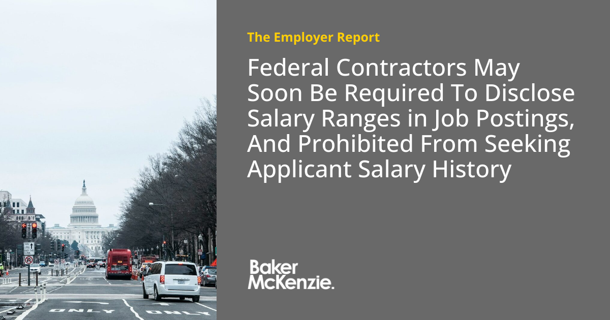 Federal Contractors May Soon Be Required To Disclose Salary Ranges 
